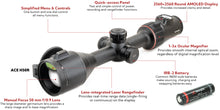 Nocpix ACE H50R Thermal Weapon Sight Oc. Magnifier 640x512 50mm