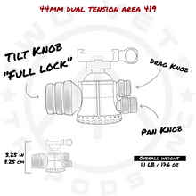 44MM Dual Tension Ballhead W/ Area 419 ARCALOCK CLAMP