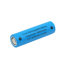 ***RIX OPTICS REPLACEMENT FLAT TOP*** KeepPower Flat Top 18650 E400 Rechargeable Li-ion Battery High Capacity 4000mAh (2 Pieces) ***Extended Runtime***