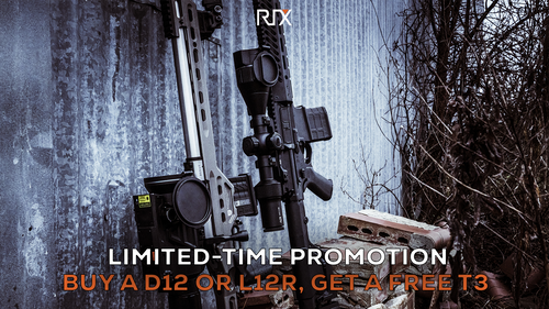 Rix DBH D12 LRF 75mm 1280 3x Thermal Rifle Scope ***Get a FREE T3 Promo thru July 12th!***