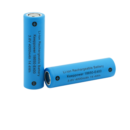 ***RIX OPTICS REPLACEMENT FLAT TOP*** KeepPower Flat Top 18650 E400 Rechargeable Li-ion Battery High Capacity 4000mAh (2 Pieces) ***Extended Runtime***
