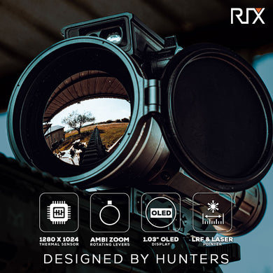 Rix DBH D12 LRF 75mm 1280 3x Thermal Rifle Scope