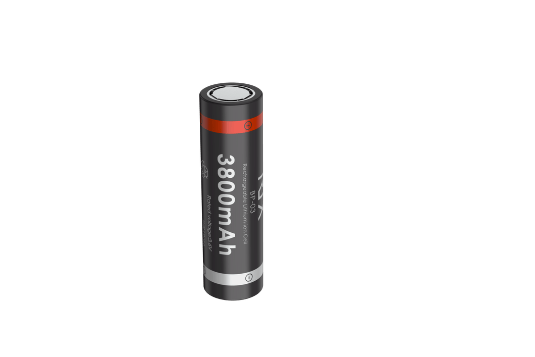 RIX Optics 18650 Battery BP-03 3800mAh (2-Pack of the newest RIX Optics 18650 Battery BP-03 3800mAh (2-Pack of the newest