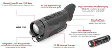 Nocpix LUMI H35R Rangefinding Compact Thermal Monocular 640x512 35mm