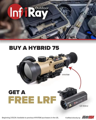 InfiRay Outdoor RICO HYBRID 640 4x 75mm Multi-function Thermal Rifle Scope (Free Laser Range Finder Promotion!)