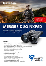 Pulsar Merger DUO NXP50 Thermal/Digital NV Multispectral Binocular **WITH FREE ACCESSORIES!**
