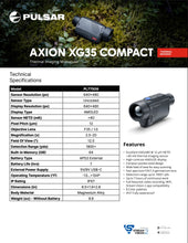 Pulsar Axion Compact XG35 2.5-20 35mm Thermal Monocular **WITH FREE ACCESSORIES!** ($500 off Black Friday Promo!)