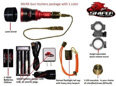 50LRX Gun hunters pkg. with 1 color