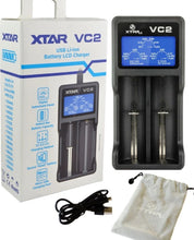 XTAR VC2 2-Bay Smart Battery Charger