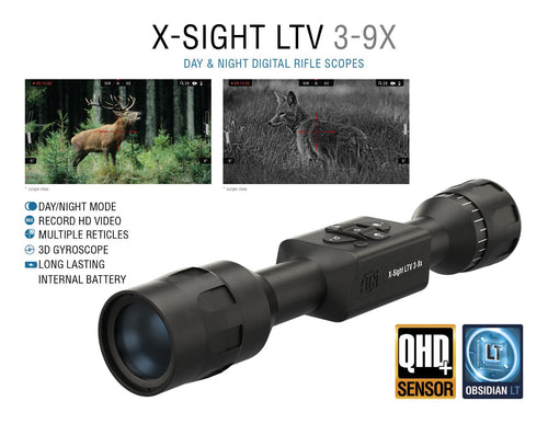 ATN X-Sight LTV 3-9x, Day/Night Hunting Rifle Scope